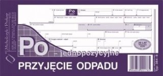 Michalczyk i Prokop Druk samokopiujący 1/3 A4 Przyjęcie odpadu jednopozycyjne 80k. Michalczyk i Prokop (384-8)