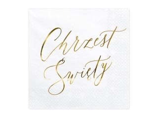 Partydeco Serwetki Chrzest Święty, biały biały papier [mm:] 330x330 Partydeco (SP33-89-019ME)