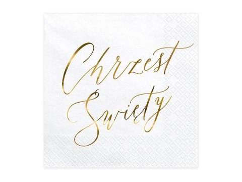 Partydeco Serwetki Chrzest Święty, biały biały papier [mm:] 330x330 Partydeco (SP33-89-019ME)