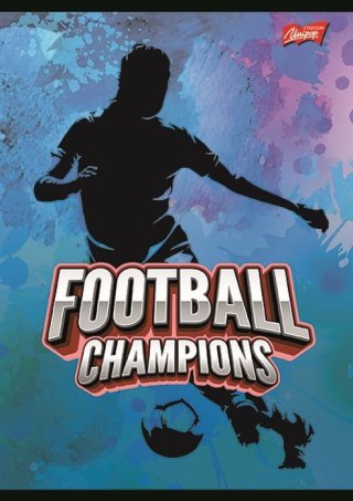 Unipap Zeszyt A5 FOOTBALL CHAMPIONS 32k. 70g podwójna linia kolor Unipap