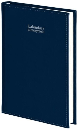 Wokół Nas Kalendarz nauczyciela książkowy (terminarz) Vivella granatowy A5 143mm x 204mm Wokół Nas (A5DN076B)