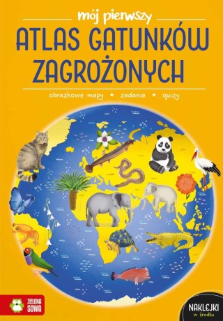 Zielona Sowa Książka dla dzieci Mój pierwszy atlas zagrożonych gatunków zwierząt Zielona Sowa