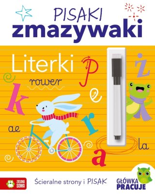 Zielona Sowa Książka dla dzieci Pisaki zmazywaki. Literki Zielona Sowa