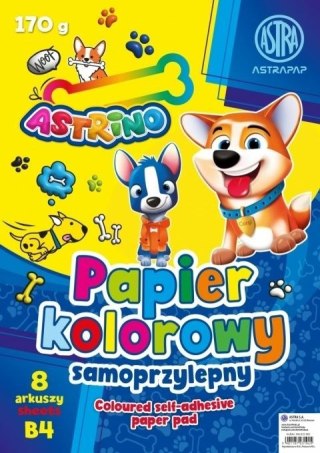 (nd) Papier kolorowy B4 samoprzylepny mix 8k. 170g (nd) (106025002)