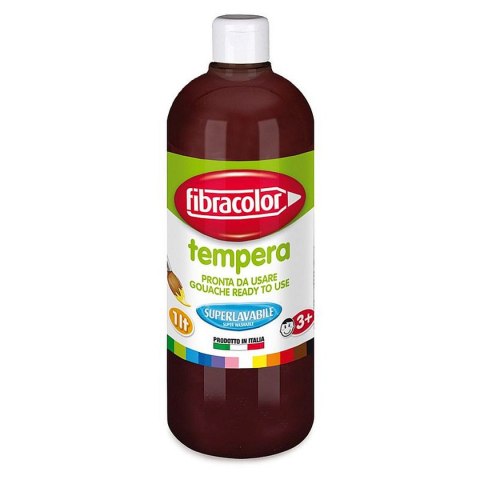 Fibracolor Farba tempera 1L Gluten Free kolor: brązowy 1000ml Fibracolor
