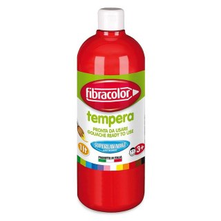 Fibracolor Farba tempera 1L Gluten Free kolor: czerwony 1000ml Fibracolor