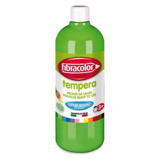 Fibracolor Farba tempera 1L Gluten Free kolor: zielony jasny 1000ml Fibracolor