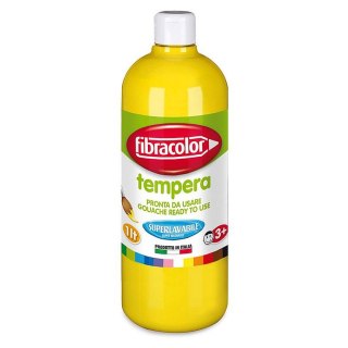 Fibracolor Farba tempera 1L Gluten Free kolor: żółty 1000ml Fibracolor