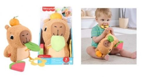 Fisher Price Pluszak KAPIBARA SENSORYCZNA PRZYTULANKA Fisher Price (HYR54)