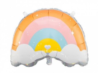 Partydeco Balon foliowy Tęcza, 55x40cm 15,5cal Partydeco (FB96)