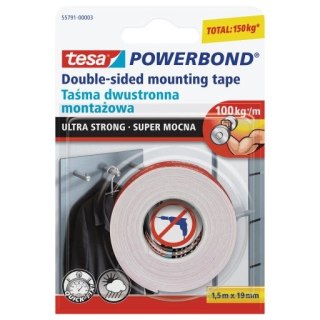 Tesa Taśma dwustronna Powerbond 19x1,5 [mm x m] Tesa (55791-00001)