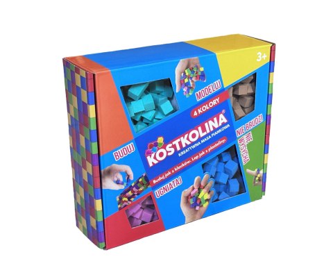 Art And Play S.c. Zestaw kreatywny dla dzieci Kostkolina blue 4 kolory Art And Play S.c.