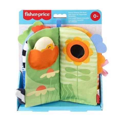 Fisher Price Książeczka edukacyjna Miękka książeczka sensoryczna - Pory roku Fisher Price (JKP53)