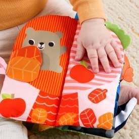 Fisher Price Książeczka edukacyjna Miękka książeczka sensoryczna - Pory roku Fisher Price (JKP53)