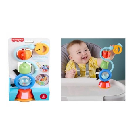 Fisher Price Zabawka edukacyjna Sensoryczna zabawka z przyssawką Wesołe odgłosy Fisher Price (JHB46)