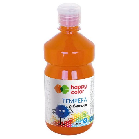 Happy Color Farba tempera kolor: pomarańczowy ciemny 500ml 1 kolor. Happy Color (HA 3310 0500-45)