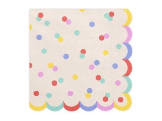 Partydeco Serwetki Konfetti mix papier [mm:] 330x330 Partydeco (SP33-118)