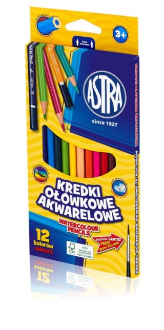 Astra Kredki akwarelowe 12 kol. Astra