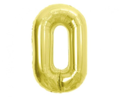 Godan Balon foliowy Cyfra 0, Light gold, 85 cm Godan (BC-HLG0)