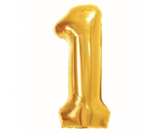 Godan Balon foliowy Cyfra 1, Royal gold, 85 cm Godan (BC-HRG1)