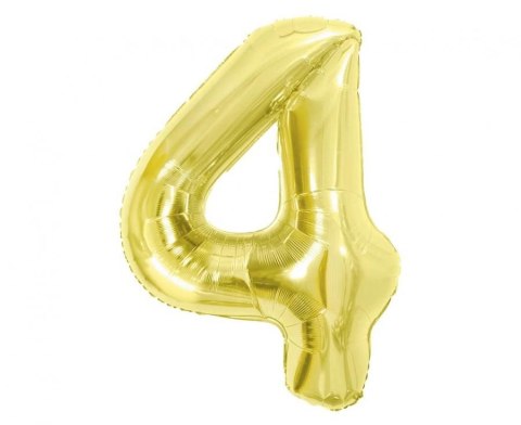 Godan Balon foliowy Cyfra 4, Light gold, 85 cm Godan (BC-HLG4)