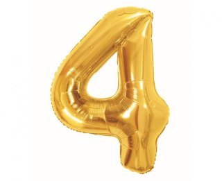 Godan Balon foliowy Cyfra 4, Royal gold, 85 cm Godan (BC-HRG4)