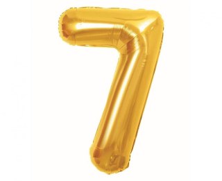 Godan Balon foliowy Cyfra 7, Royal gold, 85 cm Godan (BC-HRG7)