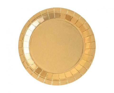 Godan Talerz jednorazowy Złoty papier śr. 180mm 8 szt Godan (PF-TZ18)