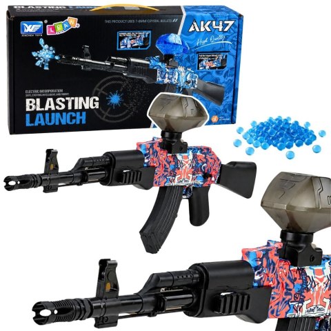 Lean Karabin AK47 Pistolet Na Kulki Wodne Żelowe Automatyczny Elektryczny 70 cm Lean (30803)