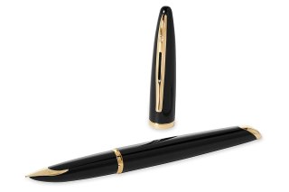 Waterman Ekskluzywne pióro wieczne Carène Morze Czarne GT F czarny Waterman (S0700300)