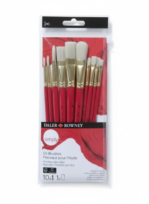Daler Rowney Pędzel Oil 10 szt Daler Rowney (216640110)