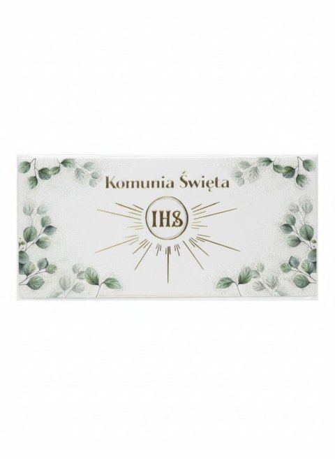 Henry Kartka składana Koperta KOMUNIA KIELICH Z EUKALIPTUSEM Henry (590570148657)