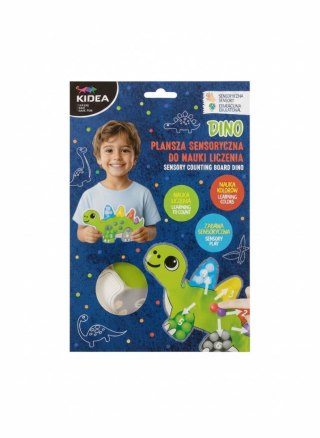 Kidea Zabawka edukacyjna Dino PLANSZA SENSORYCZNA DO NAUKI LICZENIA Kidea (PLSNLDKA)