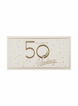Kukartka Skarbonka pudełko na banknoty Kukartka (MB-017 Urodziny 50 Elite)