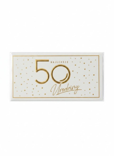 Kukartka Skarbonka pudełko na banknoty Kukartka (MB-018 Urodziny 50 Elite)