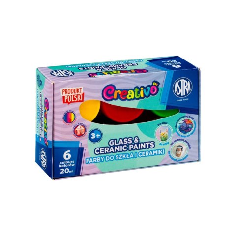 Astra Fun Farba do malowania na szkle kolor: mix 20ml 6 kolor. Astra Fun (301124006)