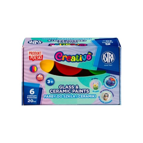 Astra Fun Farba do malowania na szkle kolor: mix 20ml 6 kolor. Astra Fun (301124006)