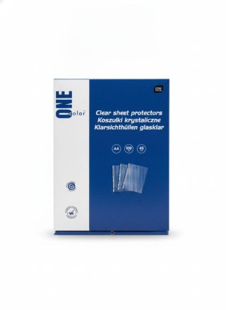 Interdruk Koszulki na dokumenty ONE COLOR 100 szt A4 45 mic krystaliczna A4 kolor: transparentna typu U 45 mic. Interdruk (ZEA432K#PS)