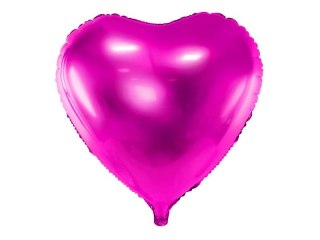 Partydeco Balon foliowy Serce, 45cm, ciemny róż 18cal Partydeco (FB9M-006)