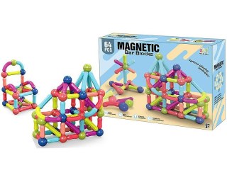 Adar Klocki magnetyczne 64 elementy Adar (606739)